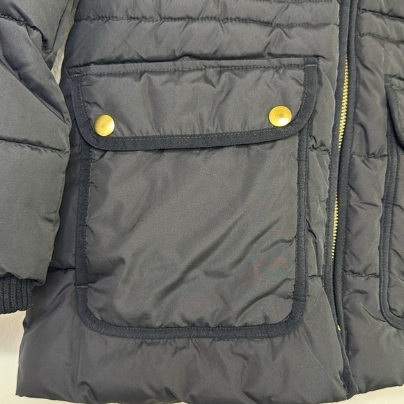 Crew Cuts Long Black Puffer Coat Girls Size M with PrimaLoft - Picture 2 of 10